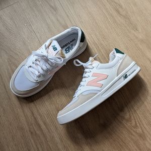 New Balance CT300 Sneakers (White/Pink/Green)